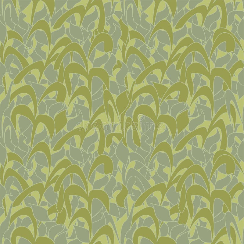 Modello senza cuciture, cammuffamento verde oliva dalle foglie a lamella per i tessuti, carte da parati, tovaglie, stampe e proge royalty illustrazione gratis Modello senza cuciture, cammuffamento verde oliva dalle foglie a lamella per i tessuti, carte da parati, tovaglie, stampe e proge royalty illustrazione gratis