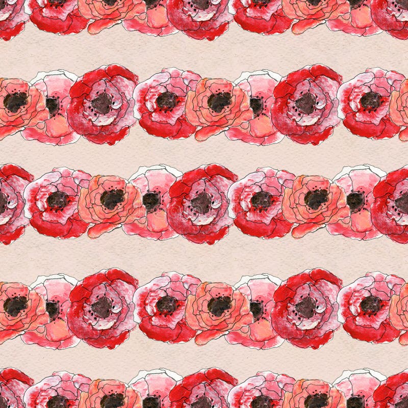 Modello senza cuciture con le rose di rovo royalty illustrazione gratis Modello senza cuciture con le rose di rovo royalty illustrazione gratis