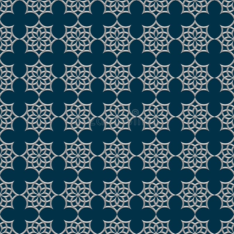 modello senza cuciture 3d nello stile arabo royalty illustrazione gratis modello senza cuciture 3d nello stile arabo royalty illustrazione gratis