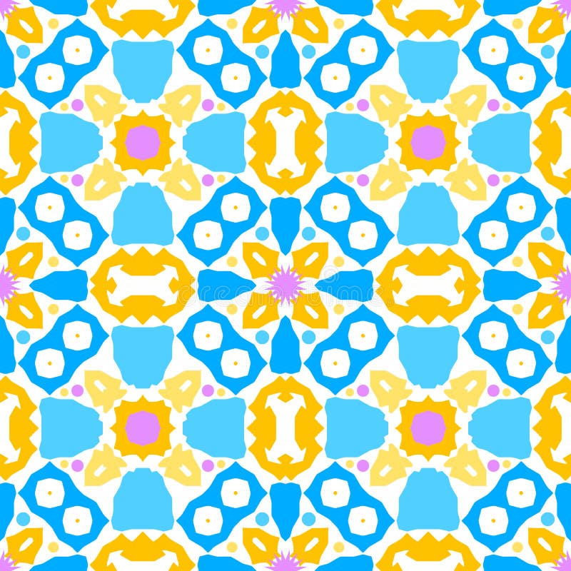 Modello senza cuciture 2 del caleidoscopio variopinto royalty illustrazione gratis Modello senza cuciture 2 del caleidoscopio variopinto royalty illustrazione gratis