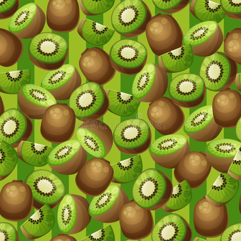 Modello senza cuciture del kiwi illustrazione di stock