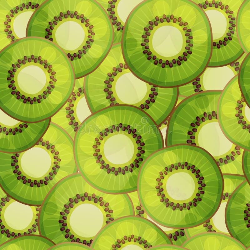 Modello senza cuciture del kiwi illustrazione di stock