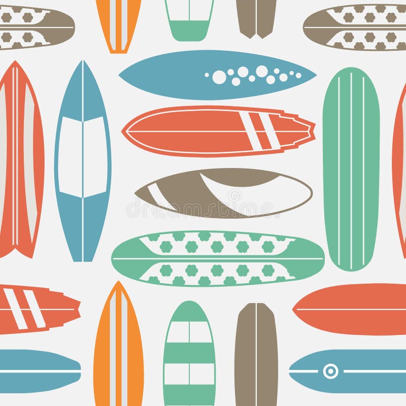 Modello senza cuciture del surf illustrazione di stock Modello senza cuciture del surf illustrazione di stock