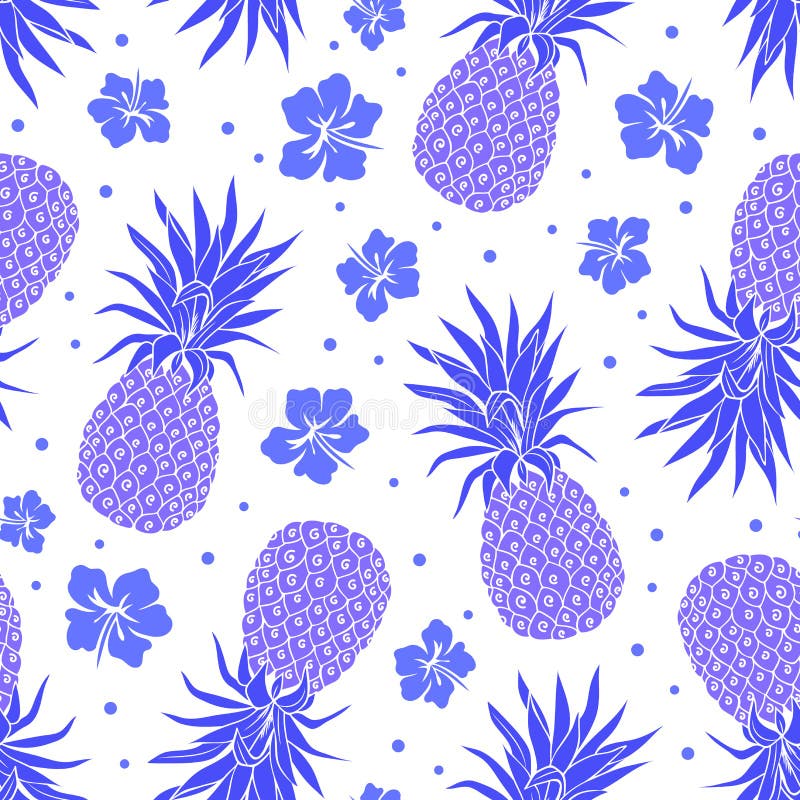 Modello senza cuciture dell'ananas d'annata di vettore illustrazione vettoriale Modello senza cuciture dell'ananas d'annata di vettore illustrazione vettoriale