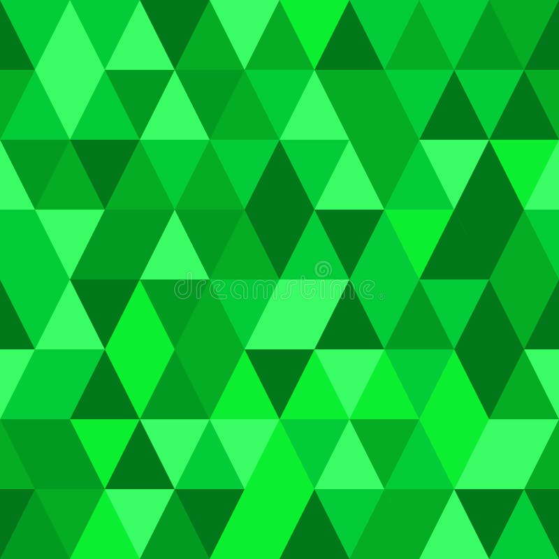 Modello senza cuciture della geometria verde elegante con i triangoli illustrazione vettoriale Modello senza cuciture della geometria verde elegante con i triangoli illustrazione vettoriale