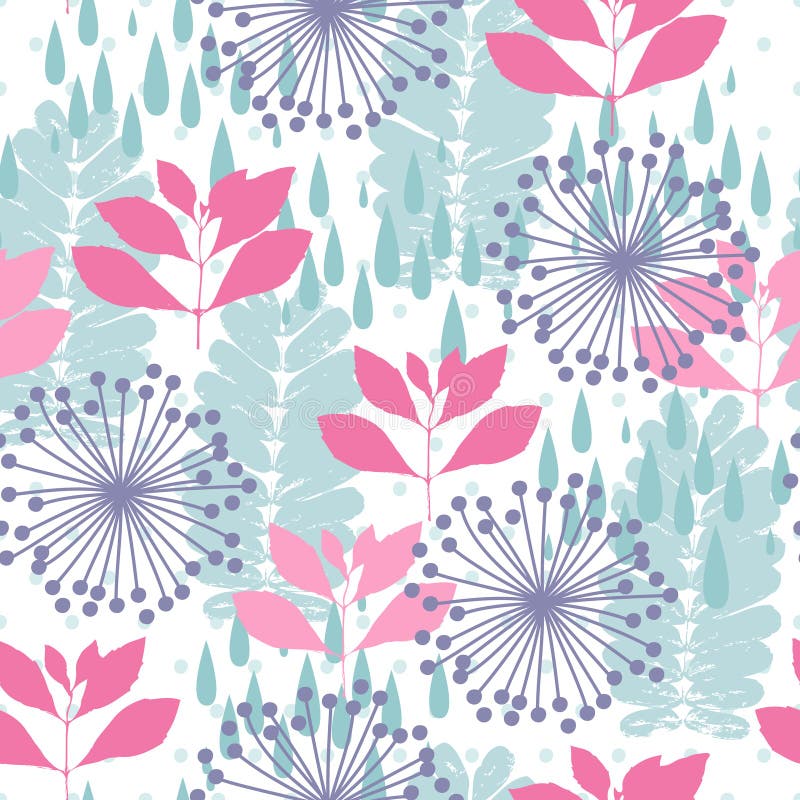 Modello senza cuciture della natura royalty illustrazione gratis Modello senza cuciture della natura royalty illustrazione gratis