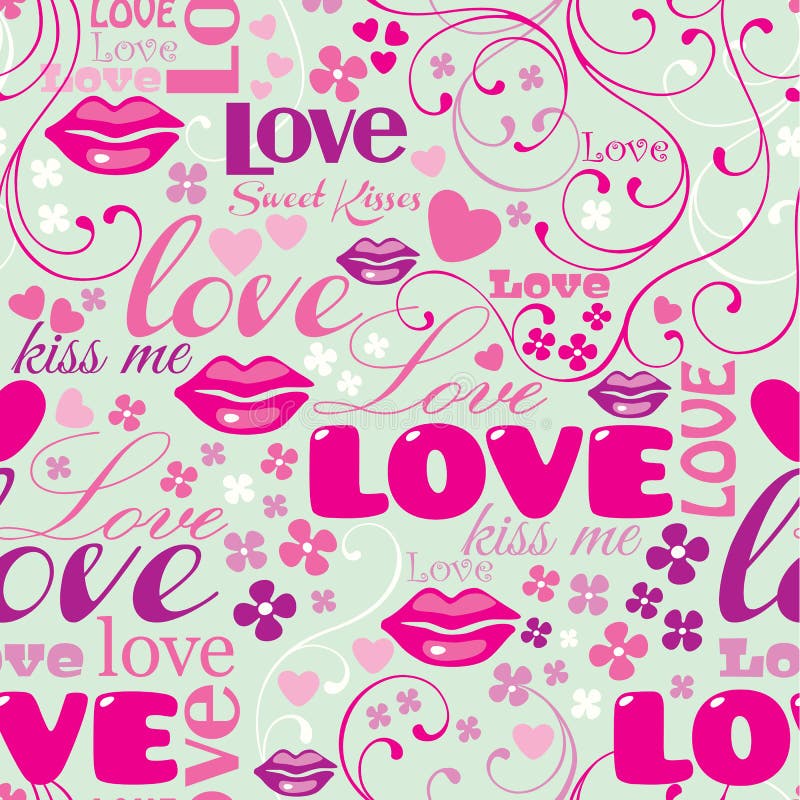 Modello senza cuciture di amore royalty illustrazione gratis Modello senza cuciture di amore royalty illustrazione gratis