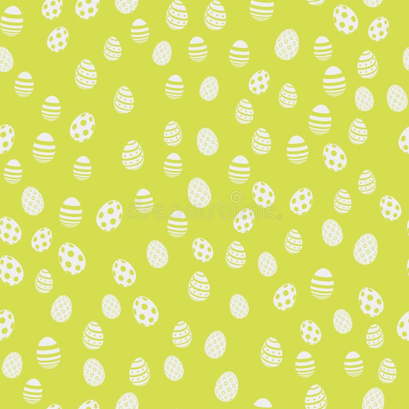 Modello senza cuciture di Pasqua con le uova su fondo verde Vettore royalty illustrazione gratis Modello senza cuciture di Pasqua con le uova su fondo verde Vettore royalty illustrazione gratis