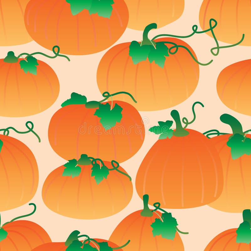 Modello senza cuciture di pendenza della zucca illustrazione di stock Modello senza cuciture di pendenza della zucca illustrazione di stock