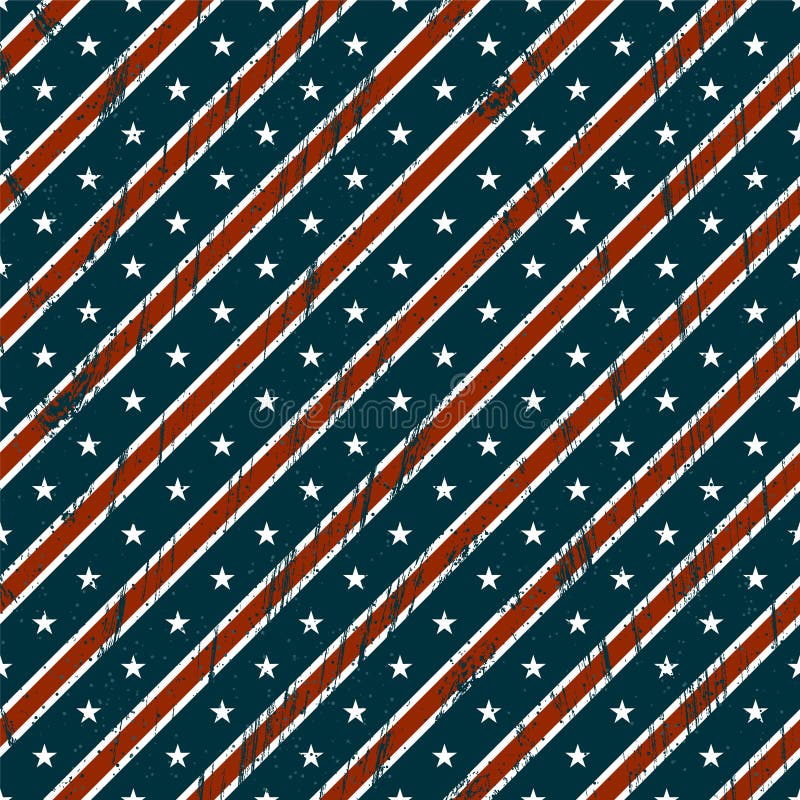 Modello senza cuciture di stile di stelle e strisce royalty illustrazione gratis Modello senza cuciture di stile di stelle e strisce royalty illustrazione gratis