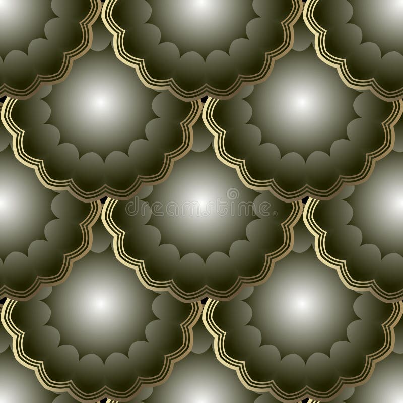 Modello senza cuciture di vettore floreale dell'estratto 3d Fondo di superficie ornamentale piastrellato Contesto decorativo dell illustrazione di stock Modello senza cuciture di vettore floreale dell'estratto 3d Fondo di superficie ornamentale piastrellato Contesto decorativo dell illustrazione di stock