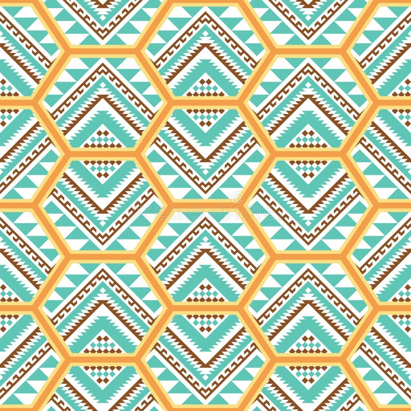 Modello senza cuciture etnico con le mattonelle geometriche della rappezzatura e dell'ornamento royalty illustrazione gratis Modello senza cuciture etnico con le mattonelle geometriche della rappezzatura e dell'ornamento royalty illustrazione gratis