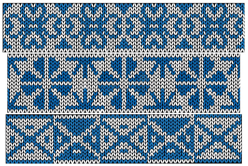 Modello tricottato senza cuciture di inverno illustrazione di stock Modello tricottato senza cuciture di inverno illustrazione di stock