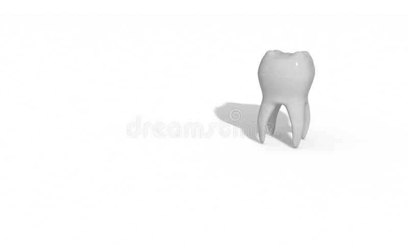 Modello tridimensionale del dente fatto per salute illustrazione vettoriale Modello tridimensionale del dente fatto per salute illustrazione vettoriale
