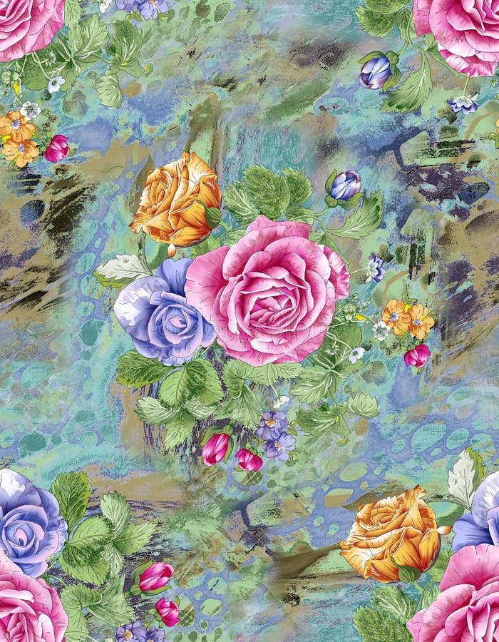 Modello variopinto astratto della stampa di blocco royalty illustrazione gratis Modello variopinto astratto della stampa di blocco royalty illustrazione gratis