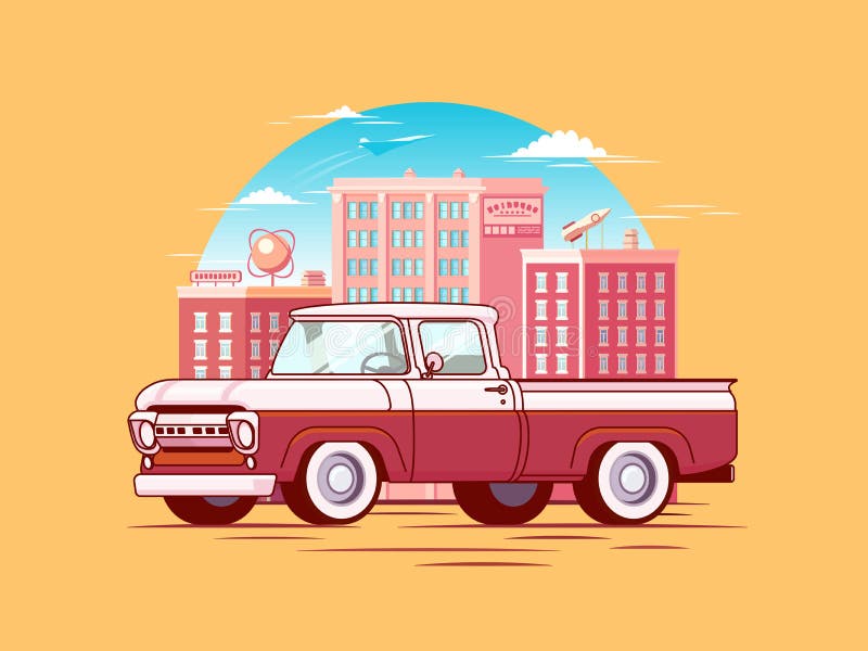 Modello variopinto dell'automobile della raccolta illustrazione vettoriale