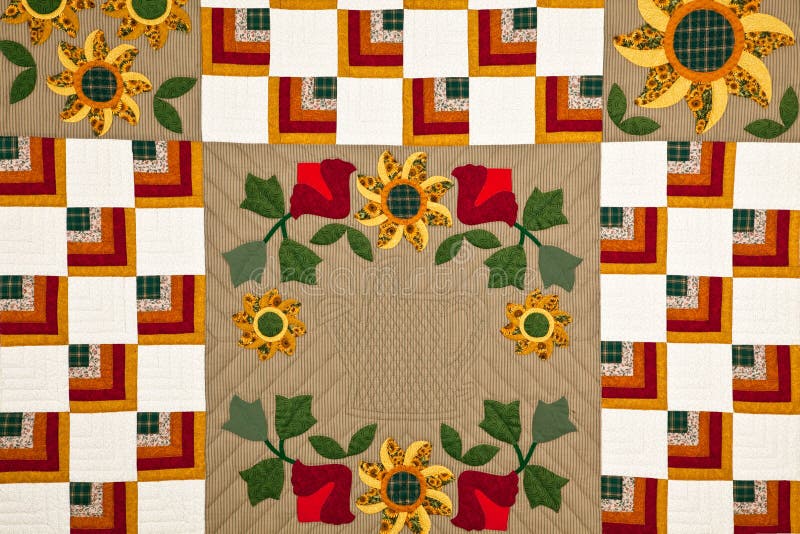 Colorful antique quilt pattern background. Colorful antique quilt pattern background.