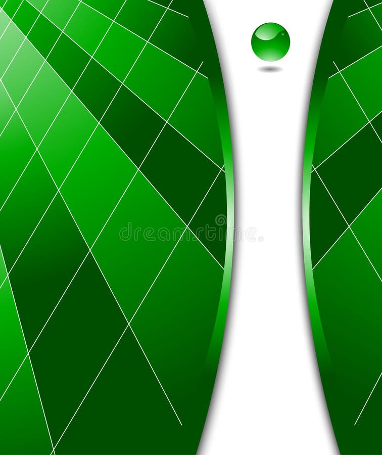Modelo abstracto de alta tecnología verde ilustración del vector Modelo abstracto de alta tecnología verde ilustración del vector