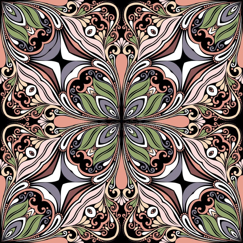 Modelo abstracto inconsútil del caleidoscopio (vector) libre illustration