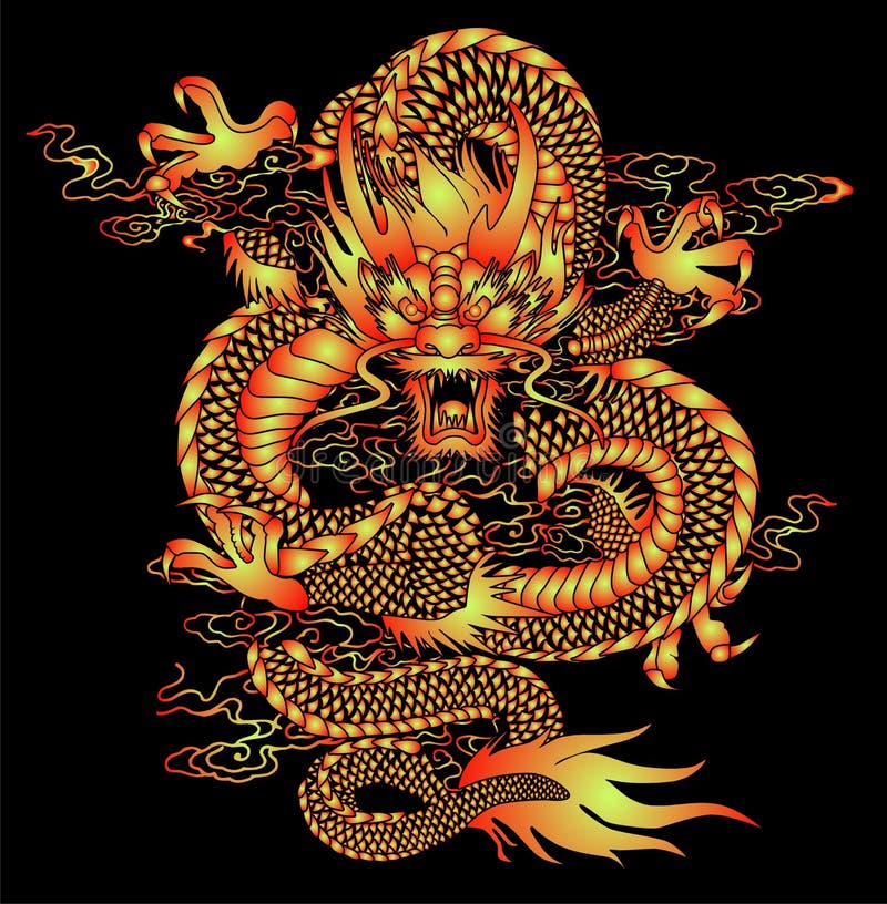 Modelo chino del dragón