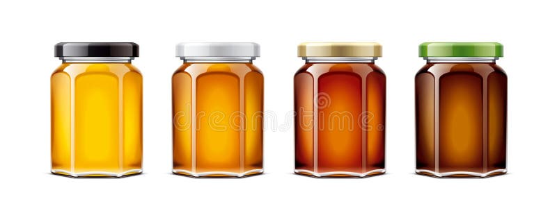 Modelo claro de Honey Jar ilustração do vetor. Ilustração de abelhas -  122134906