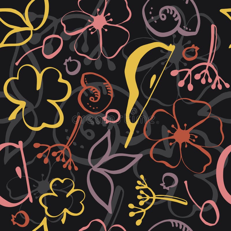 Modelo coloreado floral inconsútil ilustración del vector Modelo coloreado floral inconsútil ilustración del vector