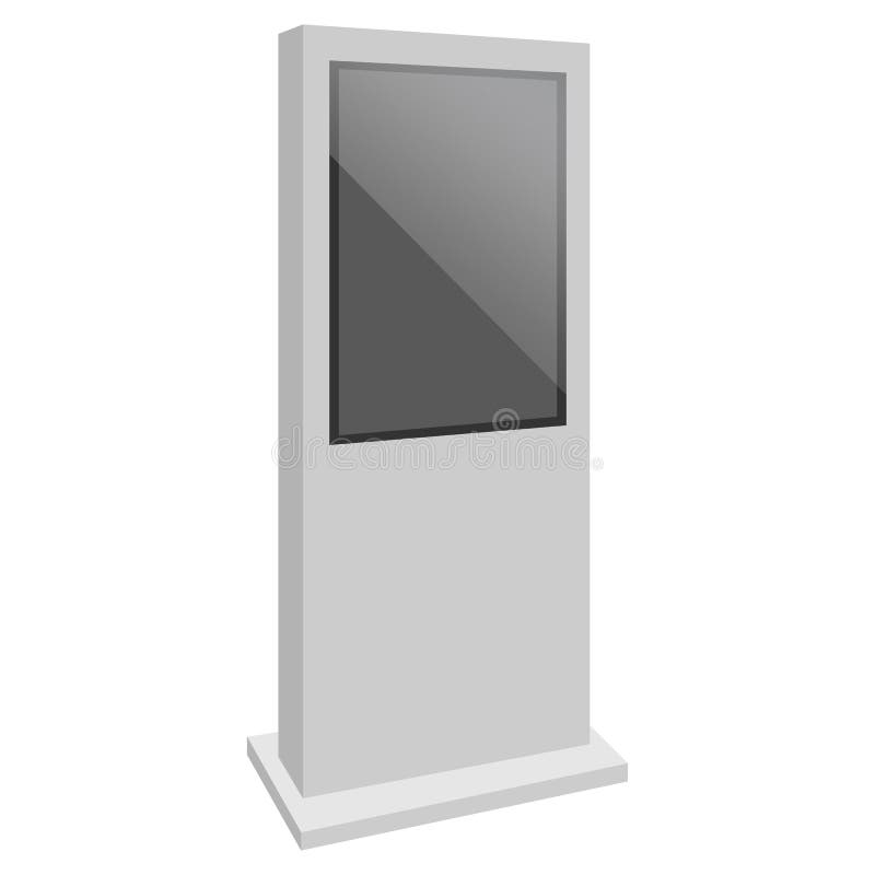 Modelo da exposição de informação, estilo realístico ilustração stock Modelo da exposição de informação, estilo realístico ilustração stock