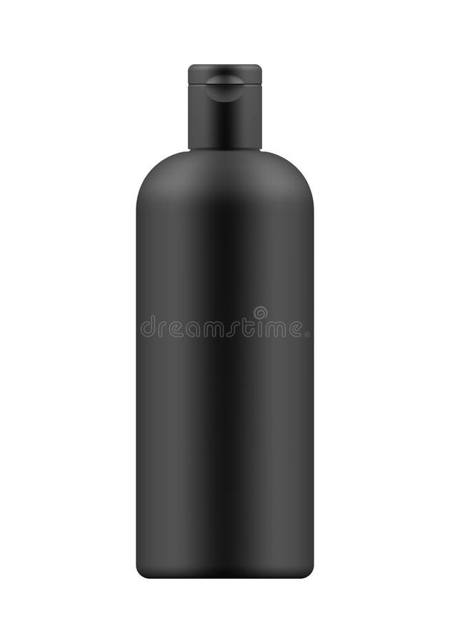 Modelo da garrafa plástica branca ilustração stock Modelo da garrafa plástica branca ilustração stock