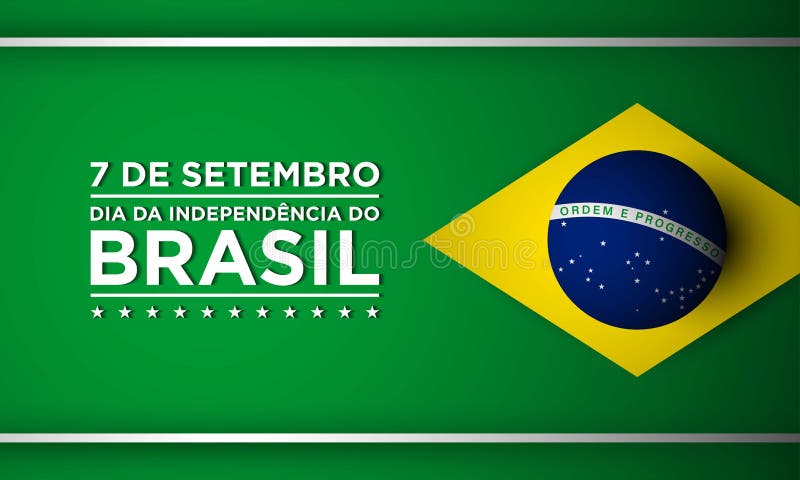 Modelo de desenho de fundo do dia de independência do brasil