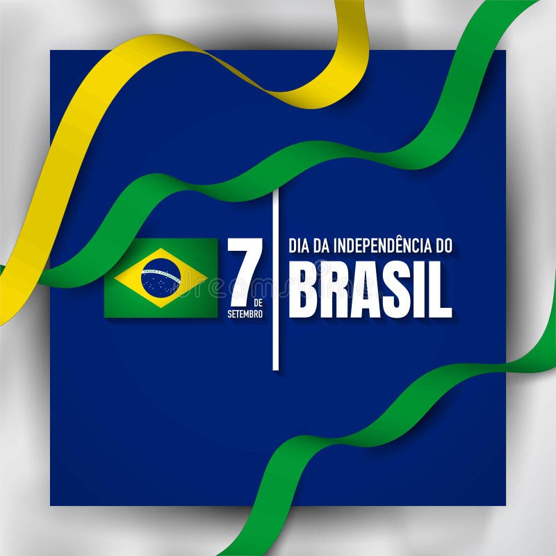 Modelo de desenho de fundo do dia de independência do brasil