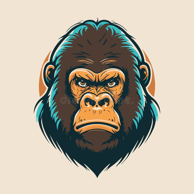 macaco de cabeça de desenho animado legal colorido com design de logotipo  de chapéu vetor símbolo gráfico ilustração ideia criativa 8521563 Vetor no  Vecteezy