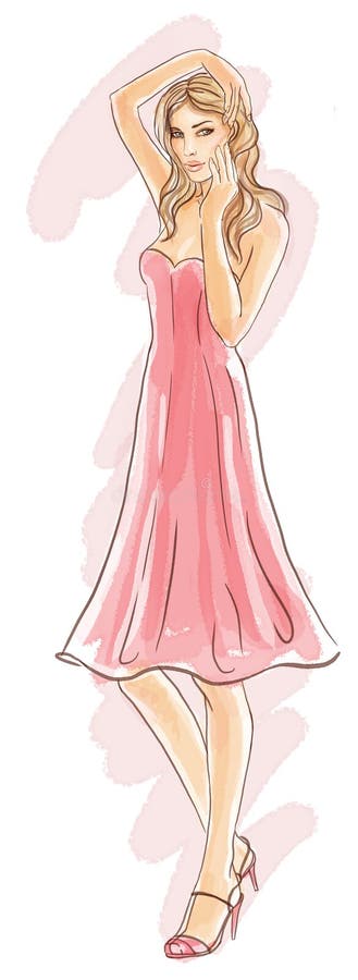 Modelo de forma Hand-drawn ilustração royalty free Modelo de forma Hand-drawn ilustração royalty free