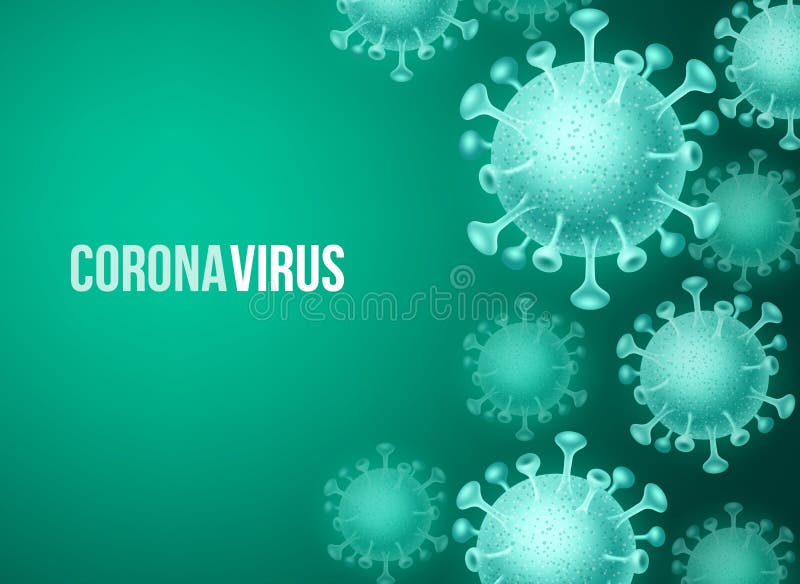 Modelo de fundo vetorial corona virus covid19. surto pandêmico do vírus corona ncov