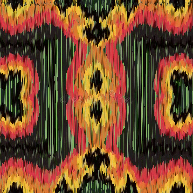 Modelo de Ikat ilustración del vector Modelo de Ikat ilustración del vector