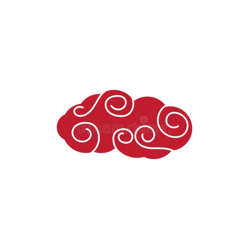 Nuvens Chinesas Logotipo Modelo Vector Símbolo Natureza Royalty Free SVG,  Cliparts, Vetores, e Ilustrações Stock. Image 160008706