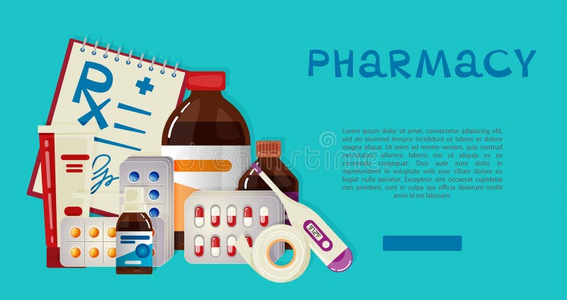 Medicamentos Médicos Antecedentes No Estilo De Desenho Animado. Ilustração  Vetorial Ilustração do Vetor - Ilustração de vetor, objeto: 217008595