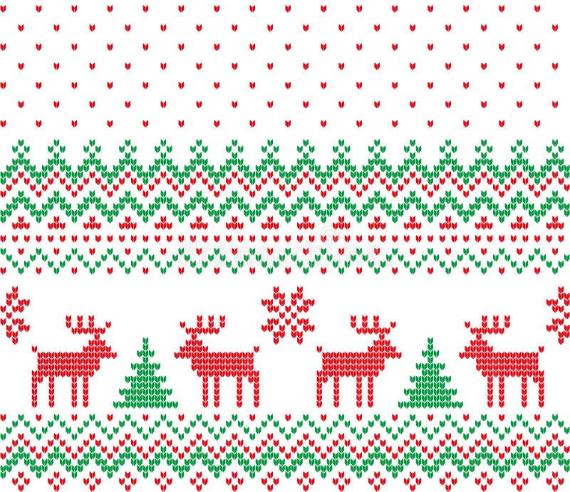 Knitted Christmas and New Year pattern for print. Knitted Christmas and New Year pattern for print