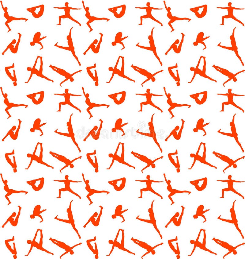 Modelo de la yoga inconsútil libre illustration Modelo de la yoga inconsútil libre illustration