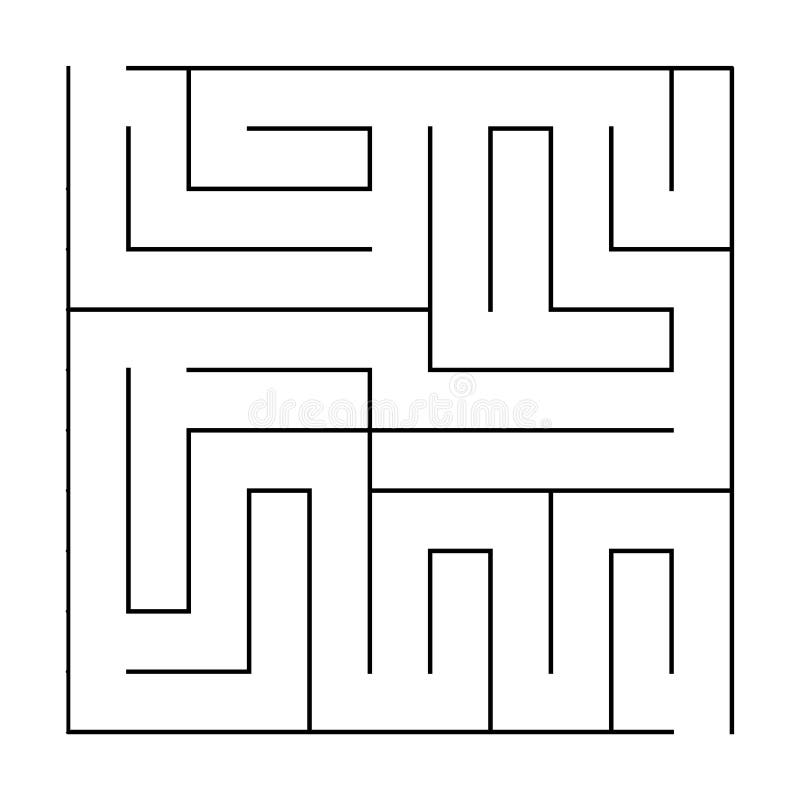 Modelo de jogo de labirinto de desenho bonito