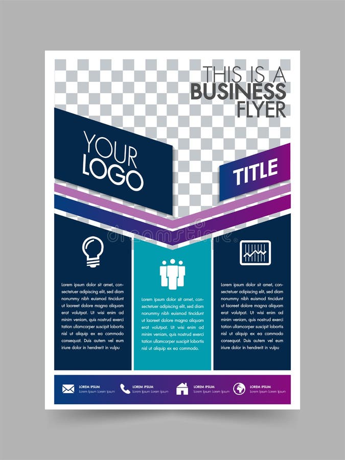 Modelo de layout de cartaz de design do folheto comercial com fundo branco Pode ser utilizado para cobertura, relatório anual, pr ilustração royalty free Modelo de layout de cartaz de design do folheto comercial com fundo branco Pode ser utilizado para cobertura, relatório anual, pr ilustração royalty free
