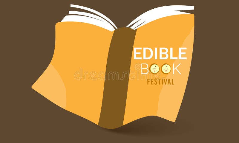 Modelo de livro comestível para cartaz de banner de fundo