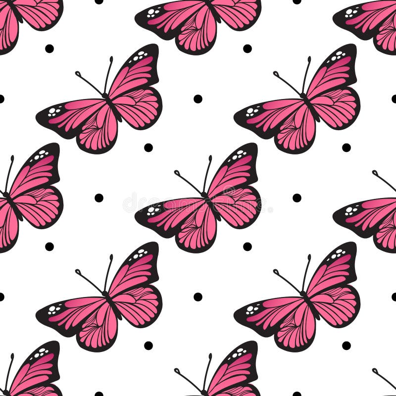 Modelo de mariposa inconsútil para su diseño del bebé libre illustration Modelo de mariposa inconsútil para su diseño del bebé libre illustration