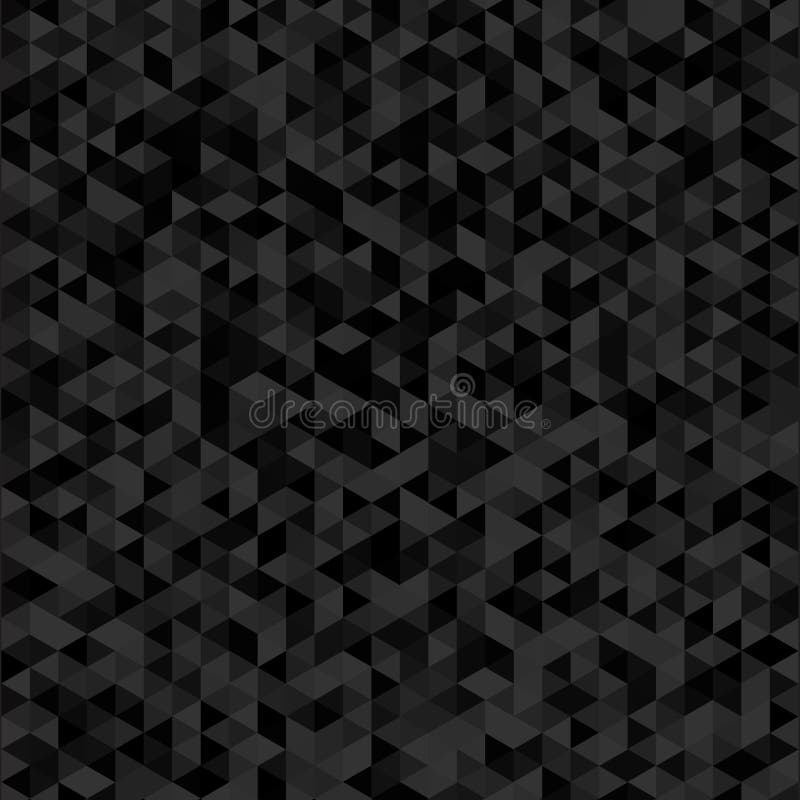 Modelo de mosaico geométrico de la textura negra del triángulo, v abstracto stock de ilustración Modelo de mosaico geométrico de la textura negra del triángulo, v abstracto stock de ilustración