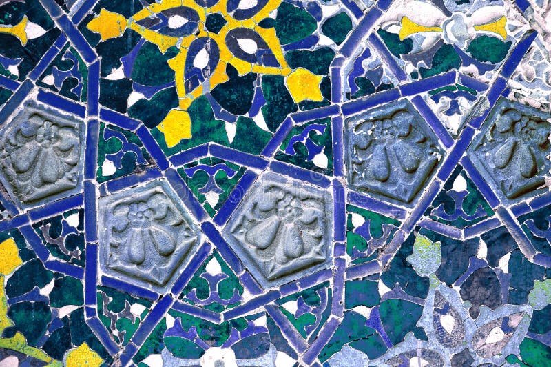 Modelo de mosaico islámico imagen de archivo Modelo de mosaico islámico imagen de archivo
