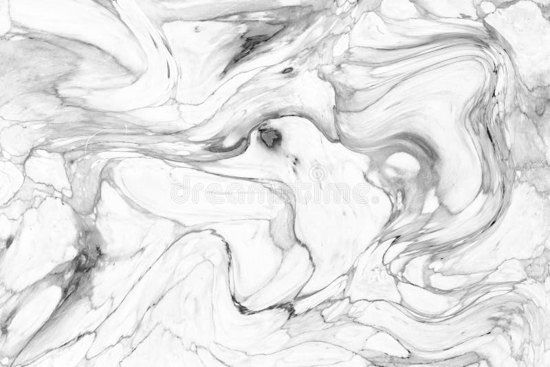 Modelo de onda abstracto, fondo de mármol gris blanco de la textura de la tinta