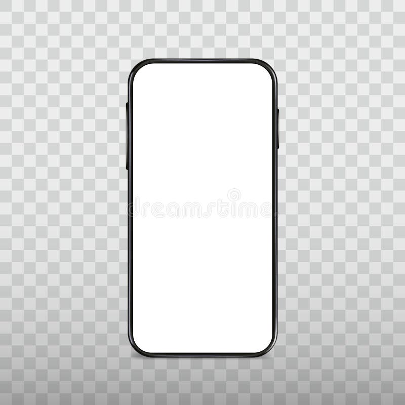 Modelo de smartphone preto, tela em branco, gadget móvel, quadro de celular, dispositivo móvel moderno, ícone de vetor, zombaria ilustração stock Modelo de smartphone preto, tela em branco, gadget móvel, quadro de celular, dispositivo móvel moderno, ícone de vetor, zombaria ilustração stock