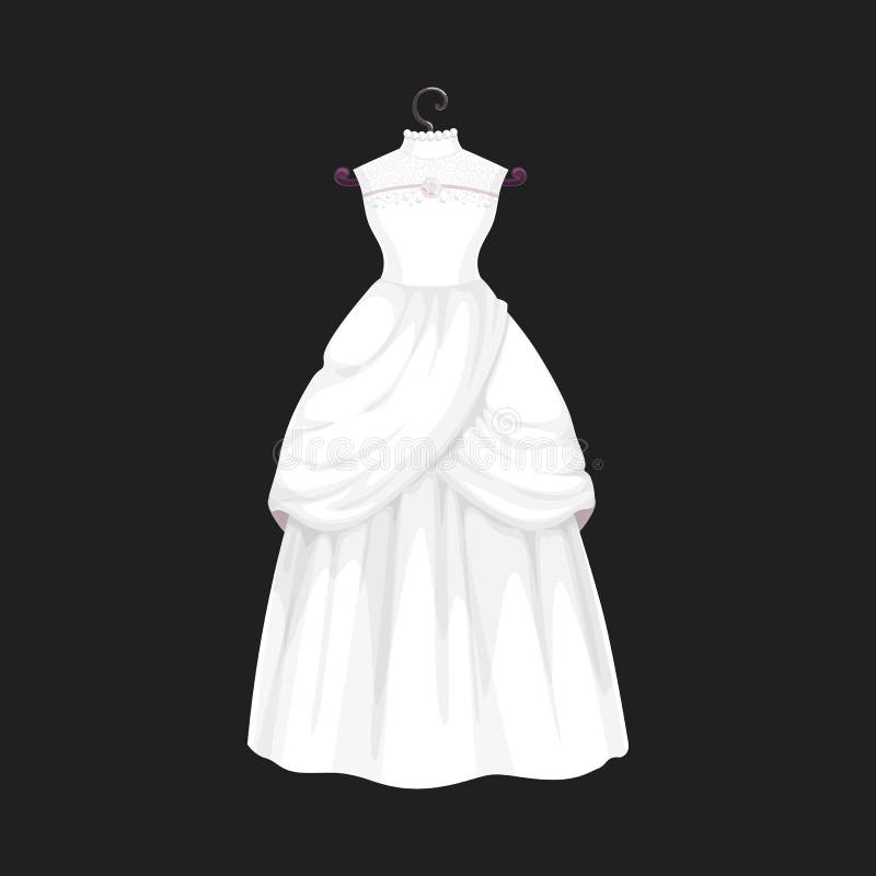 Modelo De Vestido De Novia De Ceremonia De Matrimonio Ilustración del  Vector - Ilustración de encanto, colgante: 193912472