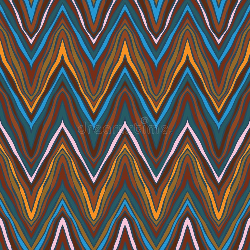 Modelo de zigzag colorido, vector inconsútil ilustración del vector Modelo de zigzag colorido, vector inconsútil ilustración del vector