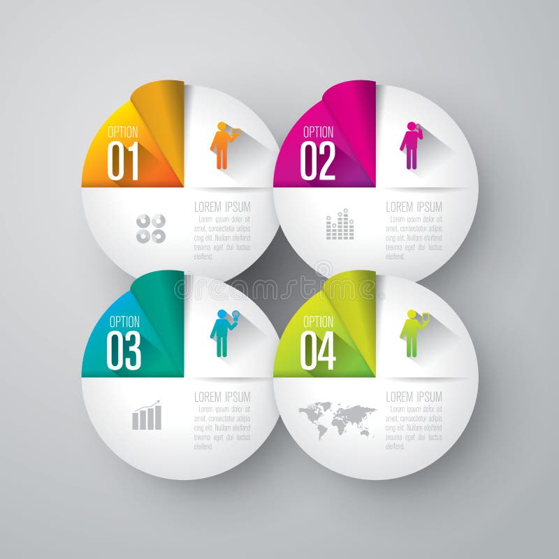 Modelo del diseño de Infographics stock de ilustración Modelo del diseño de Infographics stock de ilustración