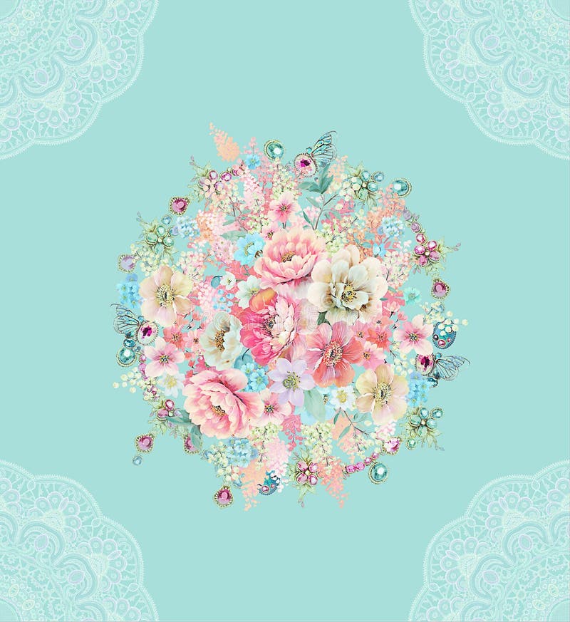 modelo del ejemplo de la flor en fondo simple libre illustration modelo del ejemplo de la flor en fondo simple libre illustration